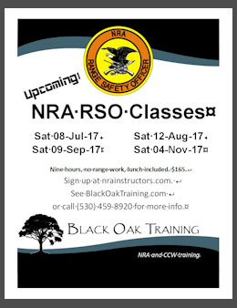 Poster for NRA classes